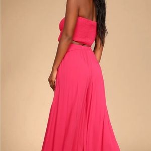 BRAND NEW Lulus Hot Pink two piece set.